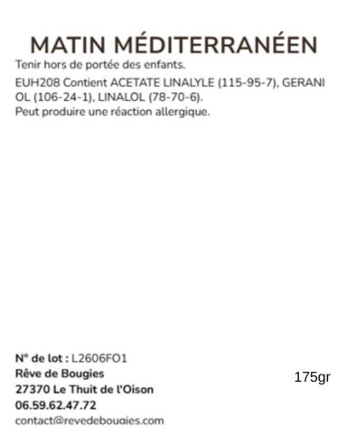 Matin Méditerranéen / Fleur d'oranger