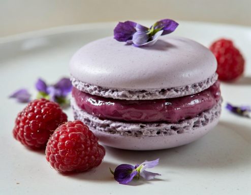 💗 Macaron Mystique - macaron framboise violette