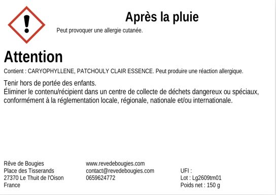 CLP collection automne Pictogrammes et mentions obligatoires collections automne