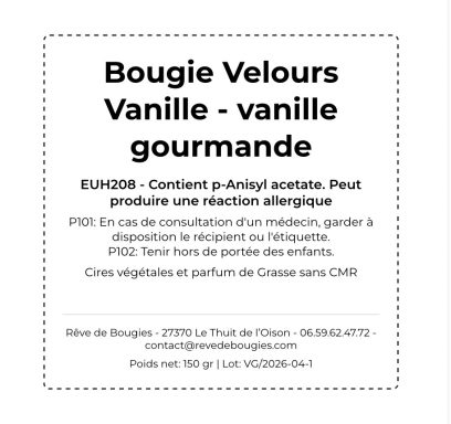 💛 Velours Vanille - vanille gourmande